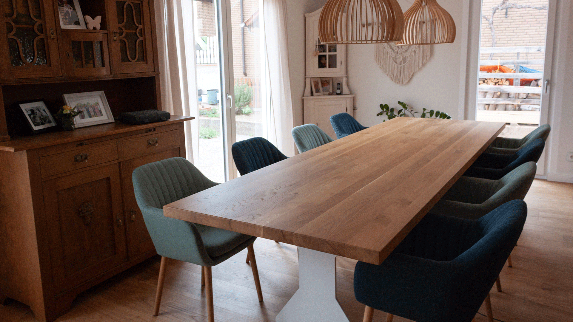 holzsache, Zeiskam, Christian Humbert, Esstisch, Massivholztisch, Wohn- und Esszimmer